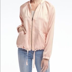 Banana republic satin bomber jacket BNWT